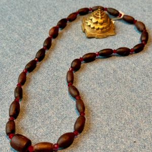 Tulsi & red colored beads Pendant